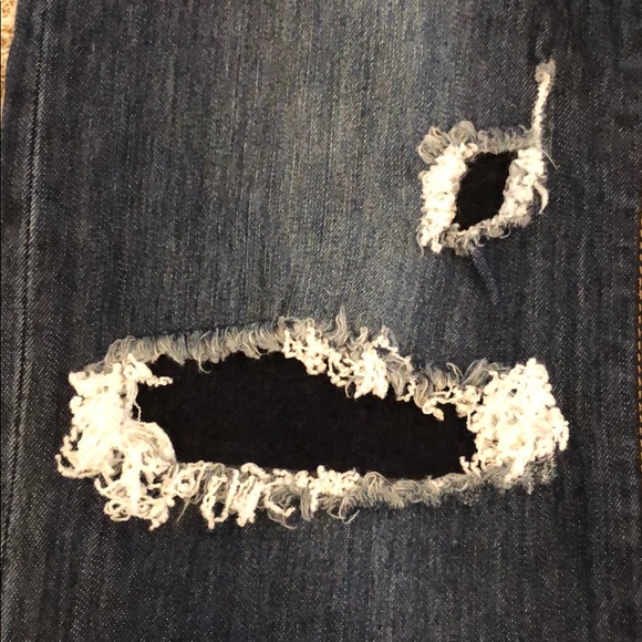 7 For All Mankind Distressed Patched Standard Jean - Picture 7 of 7
